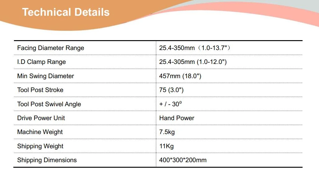 Mfm350 Manual Flange Facing Machine for Sale