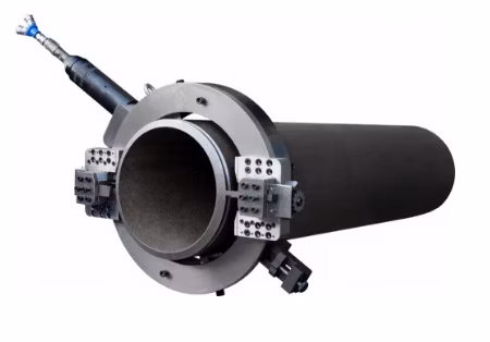 ポータブルパイプ切断および面取り機分割フレーム空気圧カッター