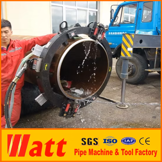 スプリットフレームパイプ切断および面取り機 コールドチューブカッター